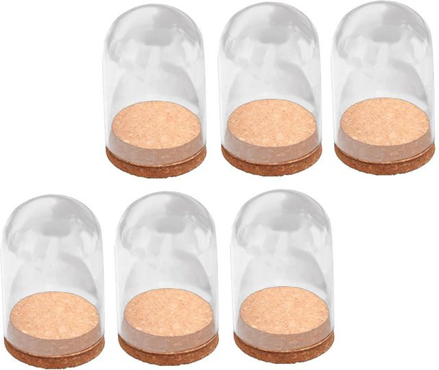 Kesoto Glas Cloche Terrarium Transparent als dekorative Micro Landschaft Abdeckung für Sukkulenten und Blumen - Bild 1