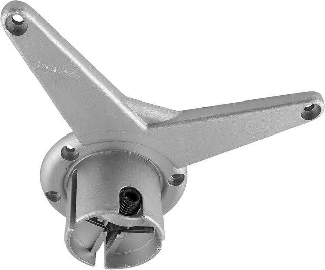 Camar Befestigungsplatte für Tischfuß mit Adapter aus Aluminium in Silber, Durchmesser: 80 mm - Bild 1