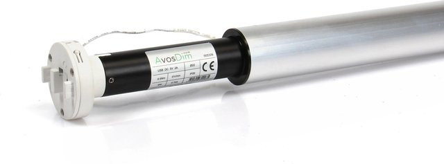 Avosdim Bidirektionaler Connect Funkmotor mit Welle in Silber und Weiß, Welle: 40 mm, Länge: 180 cm - Bild 1