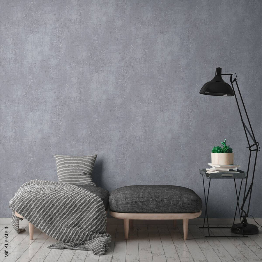 A.S. Création Vliestapete in Grau im modernen Design, B/H/T: 53 x 1005 x 8 cm - Bild 2
