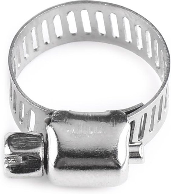 Schraubband Schneckengetriebe Schlauchschelle aus Edelstahl von CosyHome in Grau (8mm-12mm) - Bild 1