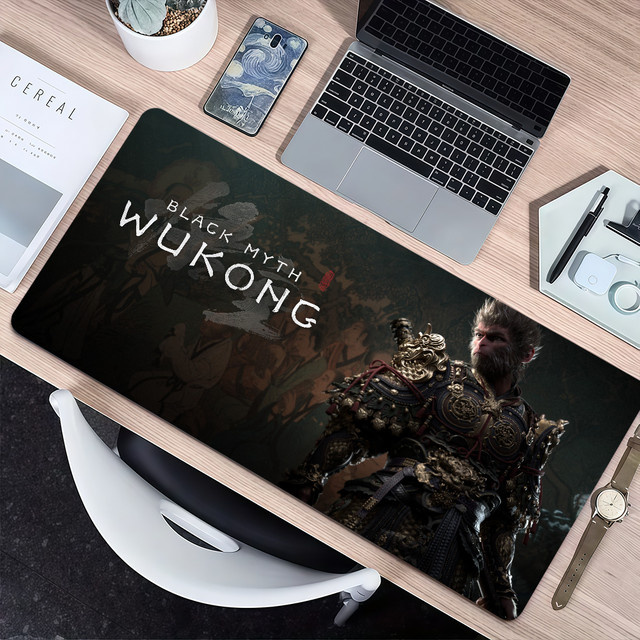 B-Black Myth W-Wukong Gaming-Mousepad, rutschfest und verdickt, Multicolor - Bild 1
