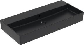 V&B Waschtisch Memento 2.0 mit Überlauf in Pure Black Matt, Breite: 100 cm, Tiefe: 47 cm - Bild 1
