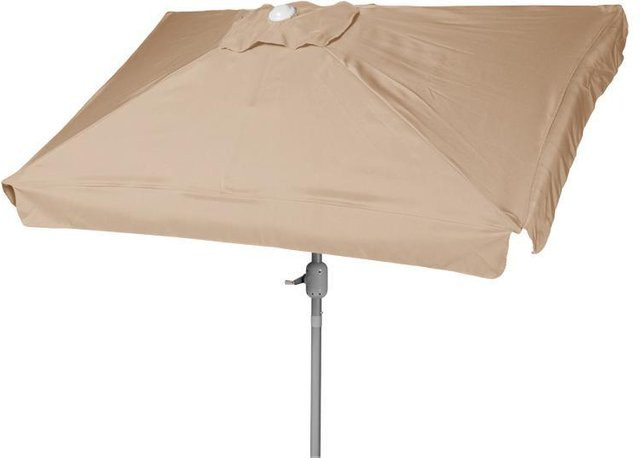 Merxx Sonnenschirm aus Polyester in Beige mit UPF 50+ Schutz, B/T: 200 x 300 cm - Bild 1