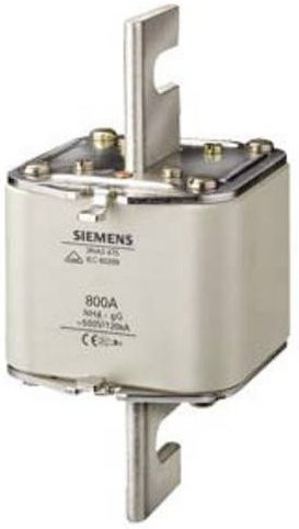 Siemens Sicherungseinsatz 3NA3472 in Silber, Größe 4, 630A, 500V - Bild 1