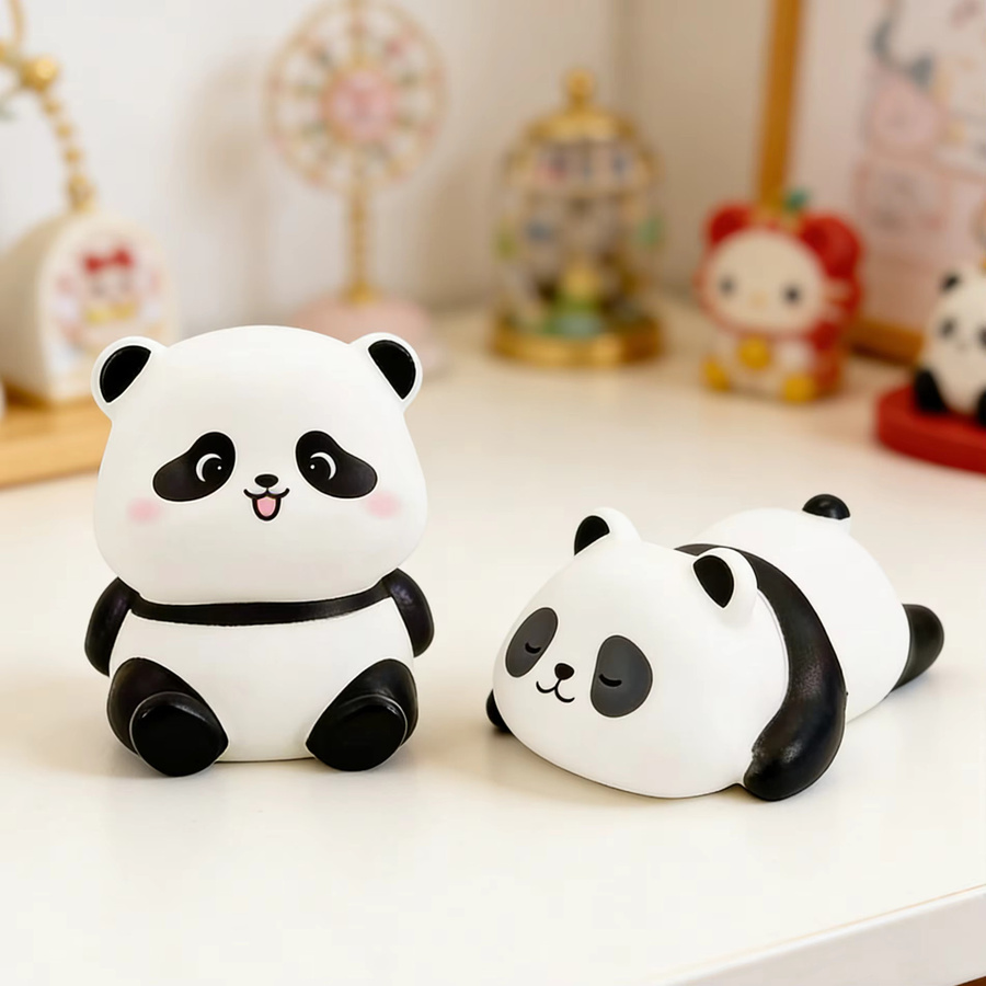 Bandai Panda-Nachtlichter, Tiere, Weiß - Bild 5