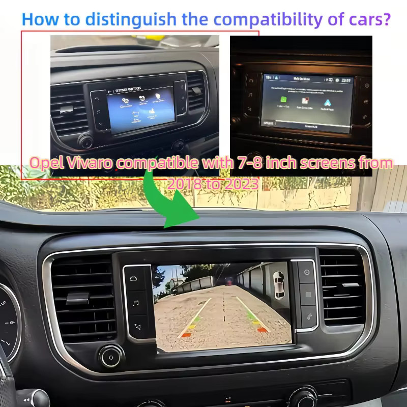 LISCN Plug & Play HD Front- und Rückfahrkamera Set für Opel Vivaro 2018 - 2023 in Schwarz - Bild 5