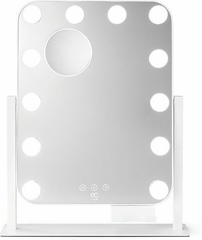 Hollywood 29 MI3W-D29 Kosmetikspiegel in Weiß mit dimmbarer LED-Beleuchtung und Akku - Bild 1