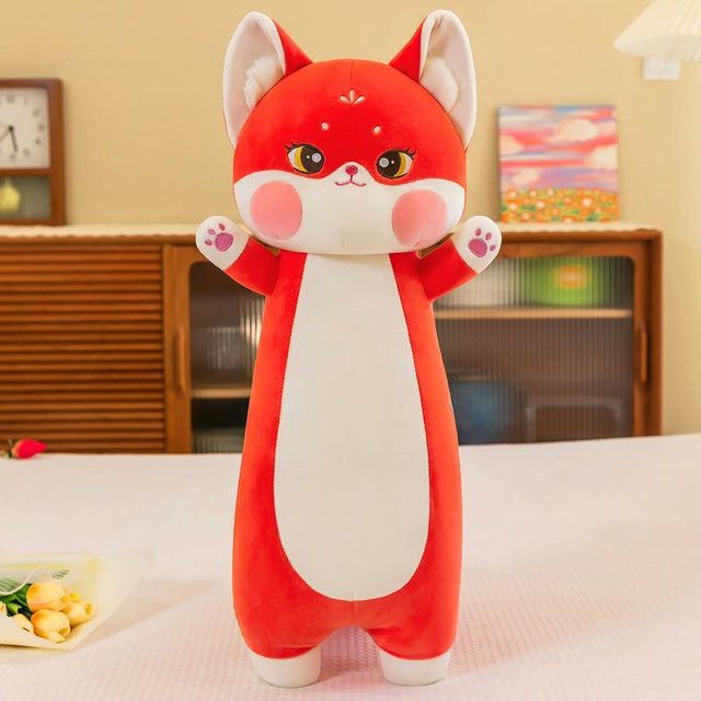 Linyi toy Kawaii Katze Märchen Roter Fuchs Plüschtier, Stofftier, Rot - Bild 1