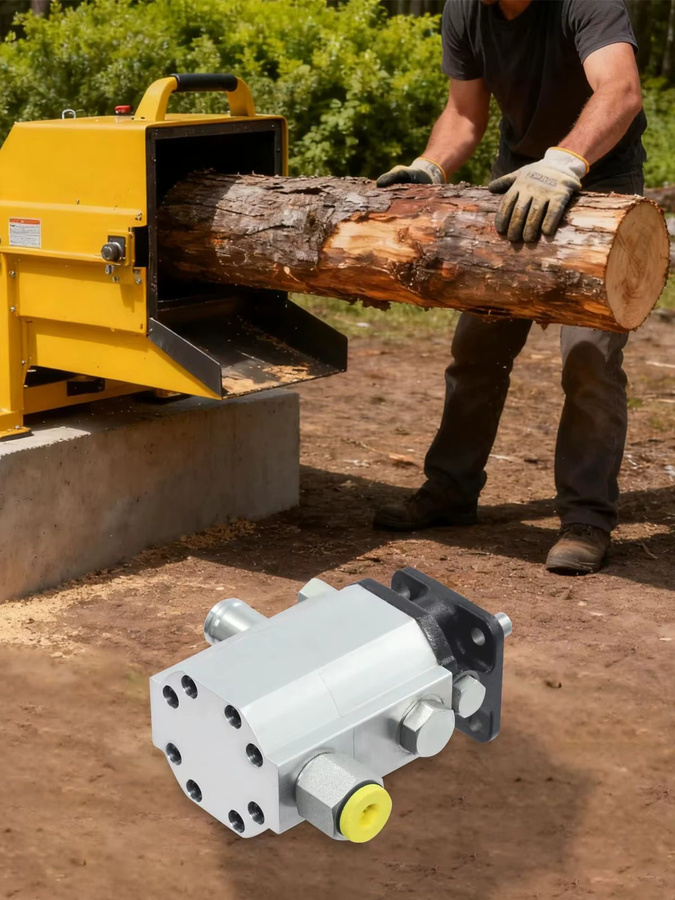 Pimuji Hydraulische Holzspalterpumpe 6005-T6 HT200 in Silber mit 3000 PSI und 13 GPM für Holzspaltmaschinen mit 5,5-7,5 PS Motor - Bild 2