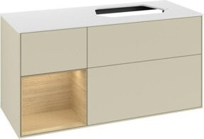 V&B Waschtischunterschrank Finion in Silbergrau Lack, Breite: 120 cm, Tiefe: 50,1 cm, Höhe: 50,1 cm - Bild 1