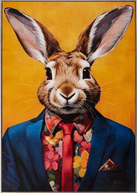 Art Universe Leinwandbild Mr. Bunny Jun, Mehrfarbig, B: 70 cm, H: 100 cm - Bild 1