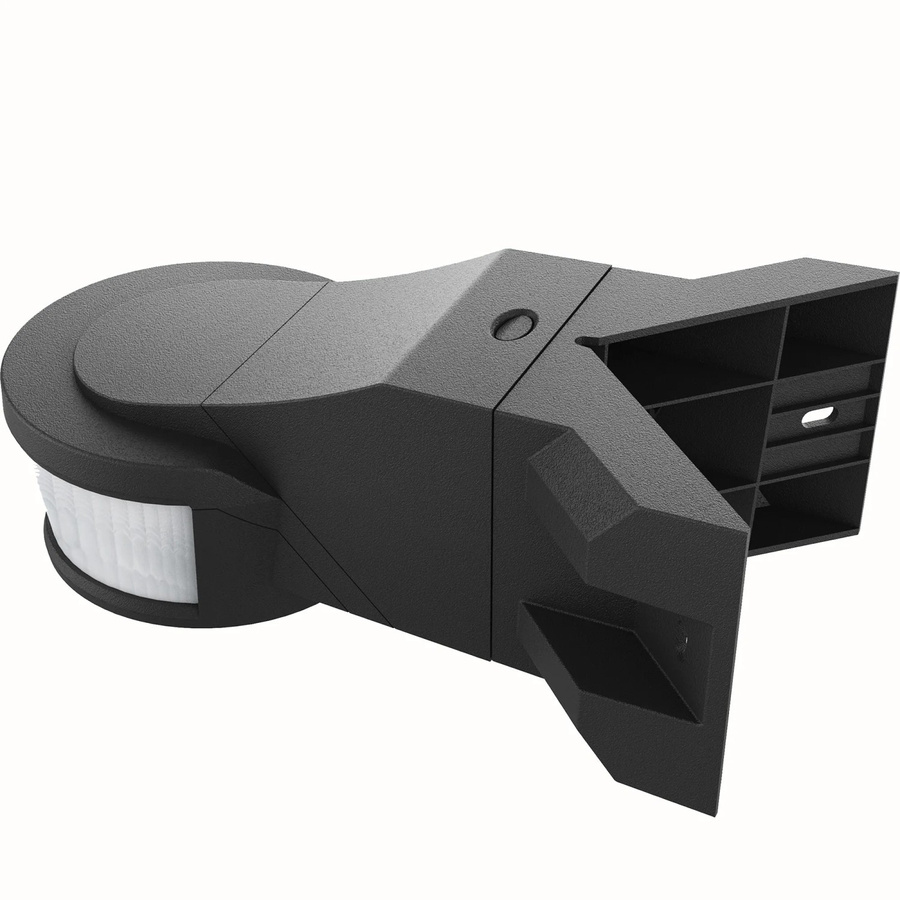 LED's light 3in1 LED Bewegungsmelder mit 270° Erfassungswinkel, IP44 Außenleuchte für Wand und Decke, Schwarz - Bild 2