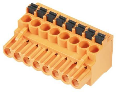 Weidmüller Buchsengehäuse-Kabel BL/SL in Orange, Polzahl 9, Rastermaß: 5.08 mm, 36 Stück - Bild 1