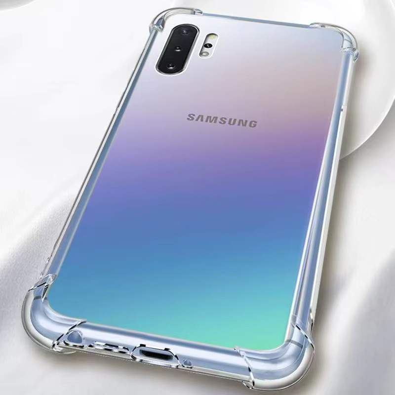 Stoßfeste Silikon Hülle für Samsung Galaxy S9 S10 Plus S20 Ultra Note 9 10 Lite in Transparent - Bild 2
