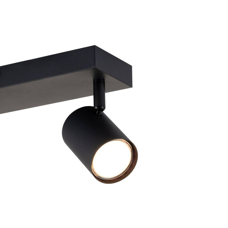 Pocoline Spot Thanina 2-flüglige Deckenleuchte aus Metall in Schwarz, GU10, B/H/T: 8 x 12 x 34 cm - Bild 2