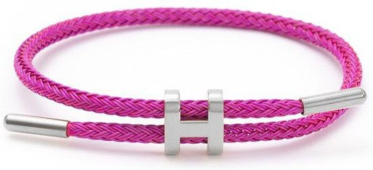 Global Finds Armband Edelstahl, Gold, dunkel rosa, Unisex - Bild 1