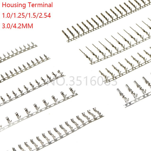 ALINSIN 100 Stück Steckverbinder Set mit Männlichen und Weiblichen Terminals für Draht Crimp in Silber - Bild 1
