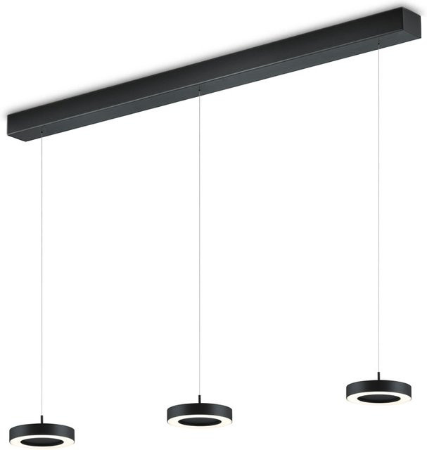 Knapstein Daja-3 LED-Pendelleuchte in Schwarz, dimmbar und höhenverstellbar - Bild 1