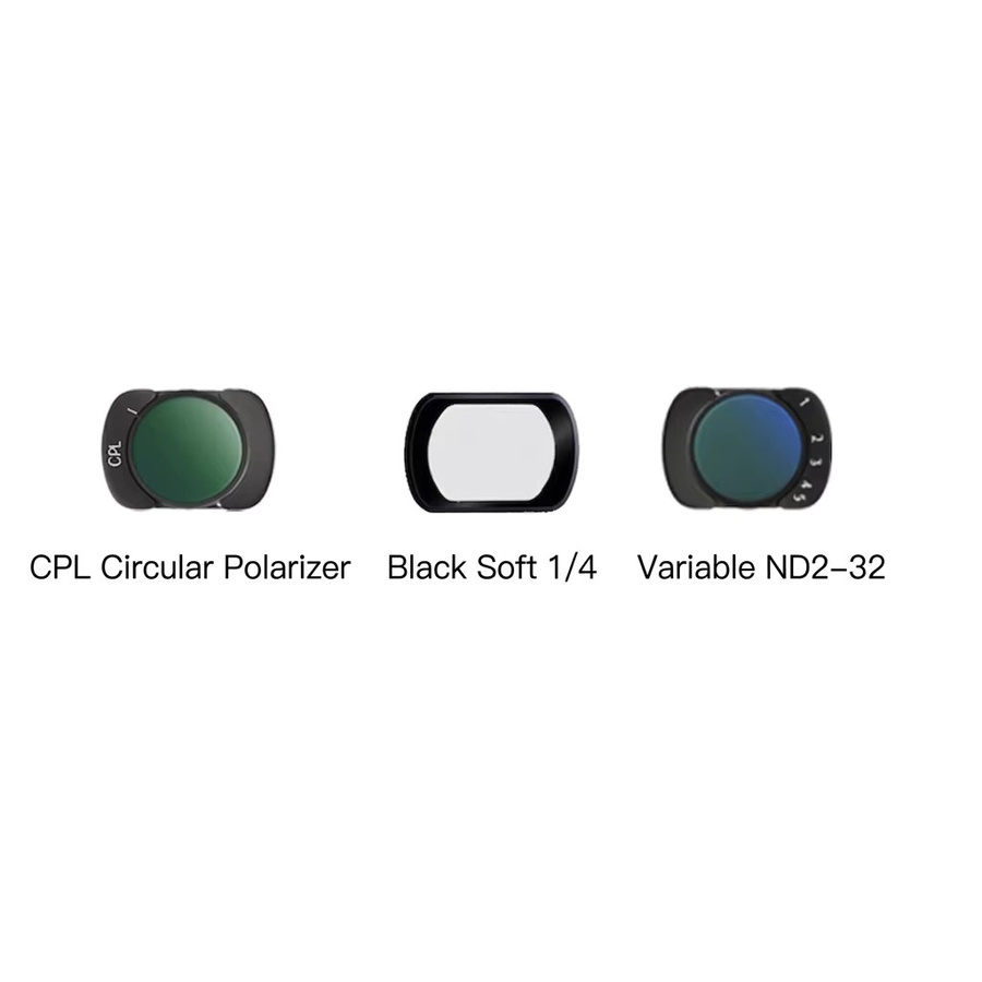 Magnetischer Objektivfilter Set für DJI Osmo Pocket 4 und Osmo Pocket 3 mit ND, UV, CPL, PL und Black-Mist 1/4 Optionen in Schwarz - Bild 3