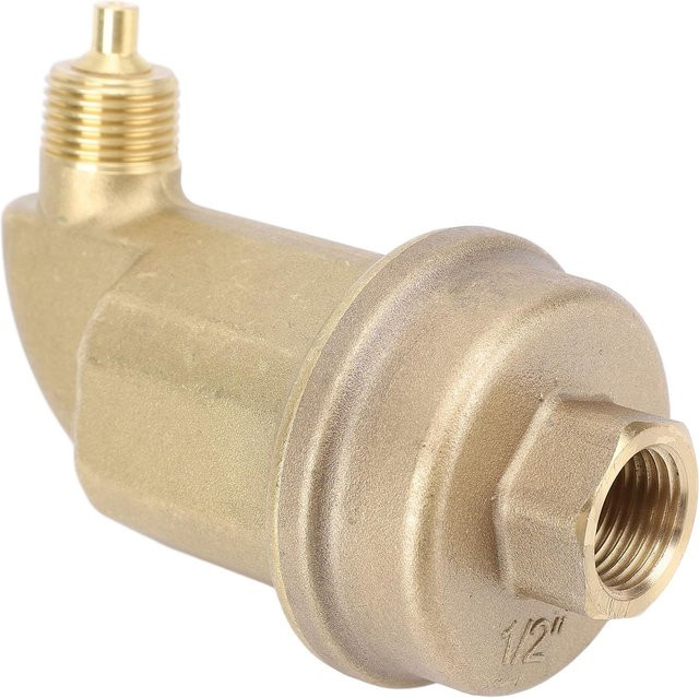 Fishine Entlüftungsventil aus Messing in Gold, DN15 BSP, hochtemperaturbeständig bis 110 Grad Celsius - Bild 1