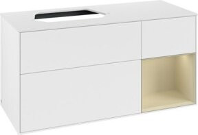 V&B Waschtischunterschrank Finion in Weiß lackiert, Breite: 120 cm, Tiefe: 50,1 cm, Höhe: 50,1 cm - Bild 1