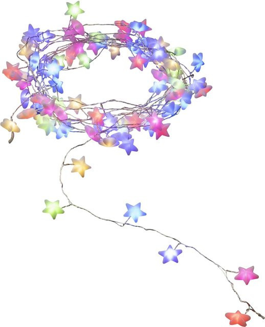 Konstsmide LED Sternenlichterkette mit 90 bunten Dioden in Transparent - Bild 1