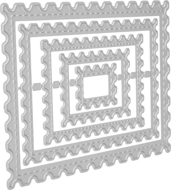 GoolRC Stanzform aus Kohlenstoffstahl für DIY Scrapbooking und Album Dekoration in Weiß und Silber - Bild 1