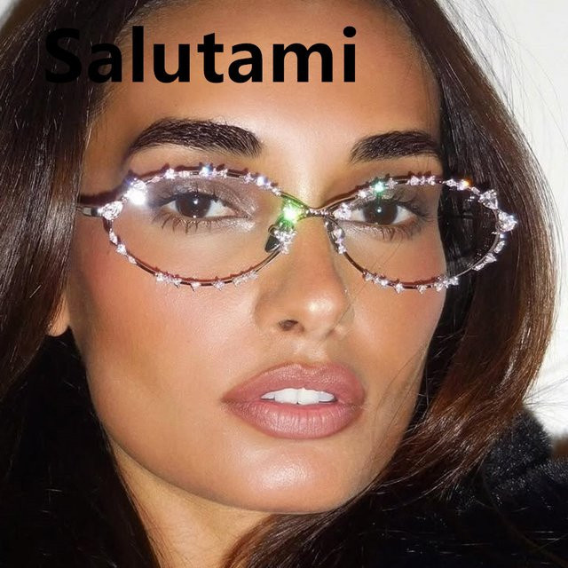 Salutami Sonnenbrille, oval, Metall, Vollrand, Silber, Damen - Bild 1