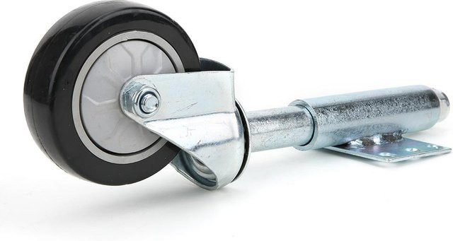 Nensit 4er Set Federbelastete Türrollen aus PVC in Schwarz mit 120 kg Tragkraft - Bild 1