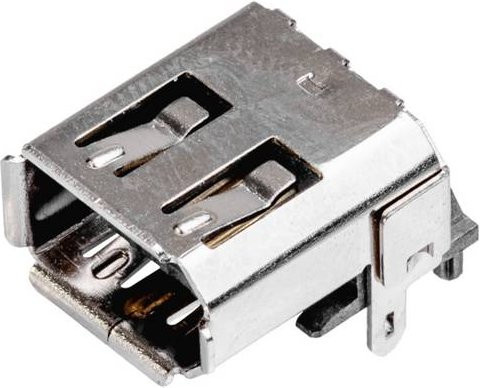Weidmüller Leiterplattensteckverbinder USB-C in Silber - Bild 1