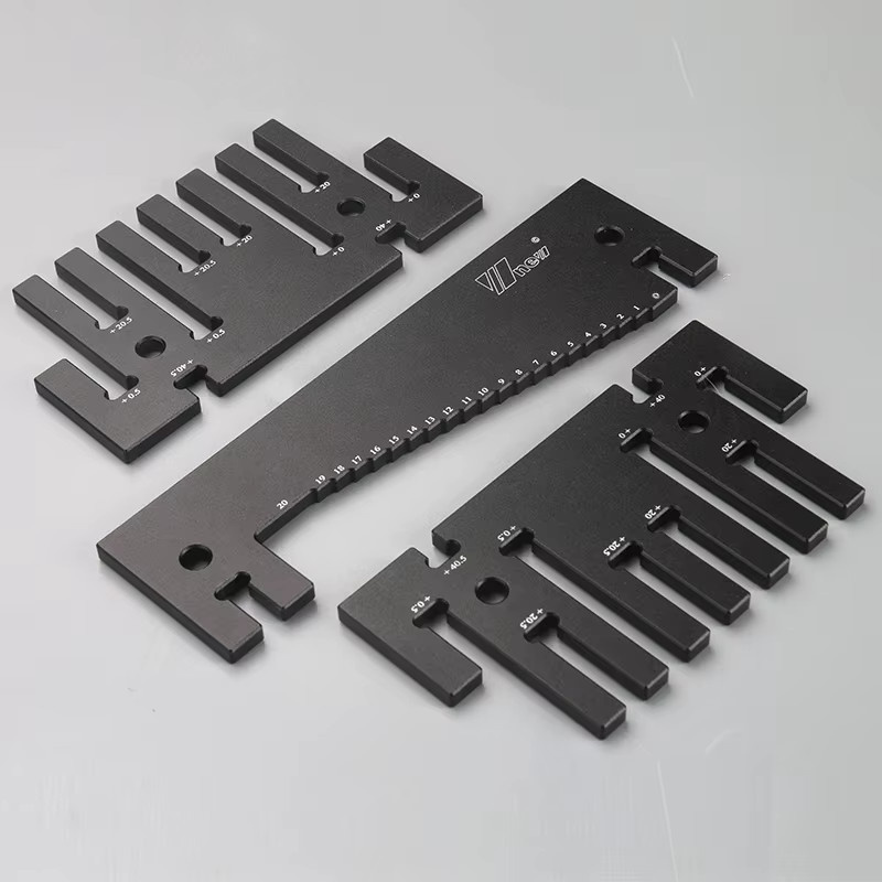 GDART Höhenmesser aus Aluminium für Fräser und Tischkreissäge in Silber und Schwarz mit metrischer und Zoll-Skala - Bild 4