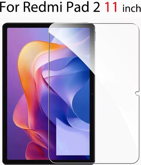 Xiaomi Displayschutzfolie aus gehärtetem Glas für Redmi Pad 2 11 Zoll, transparent, kratzfest und blasenfrei - Bild 1
