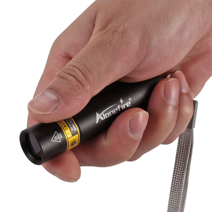 Alonefire SV15 Mini UV-Schwarzlicht-Taschenlampe 365nm Schwarz USB-aufladbar - Bild 5