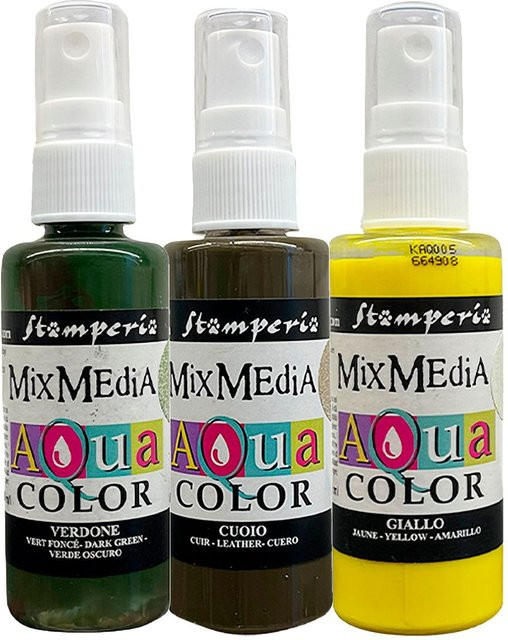 Stamperia Aquacolor Golden Harmony 3er-Set - Bild 1