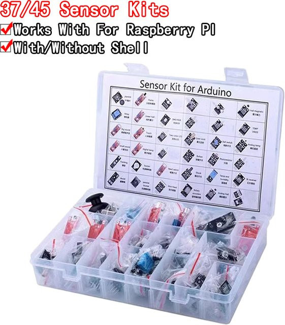 Si Tai&SH Arduino 45 in 1 Sensoren Module Starter Kit für UNO R3 MEGA2560 in Multicolor - Bild 1