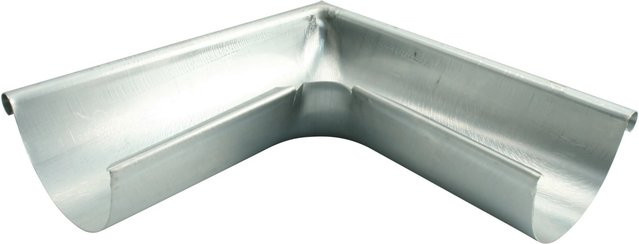 Marley Zink-Dachrinnen-Außenecke RG 150 halbrund in Titanium-Zinc/Silber - Bild 1