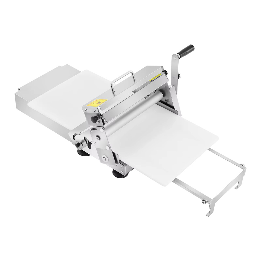 Manuelle Teigausrollmaschine Bymaocar aus Edelstahl in Silber mit einstellbarer Dicke - Bild 2