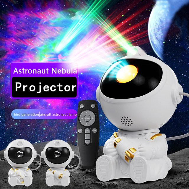 VENUSWING Astronaut LED Stern Projektor Nachtlicht Galaxy Projektor in Weiß für dein Schlafzimmer oder Kinderzimmer - Bild 1