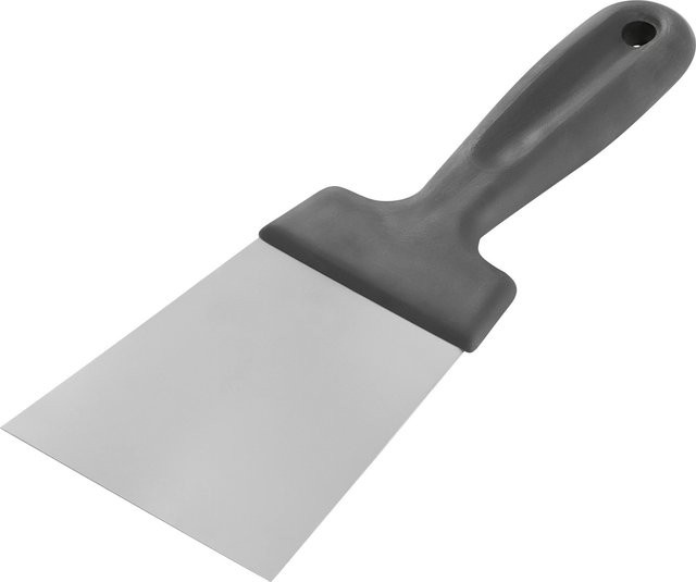 LUX-TOOLS Spachtel aus Edelstahl mit rutschfestem Griff für Gips, Breite: 40 mm - Bild 1