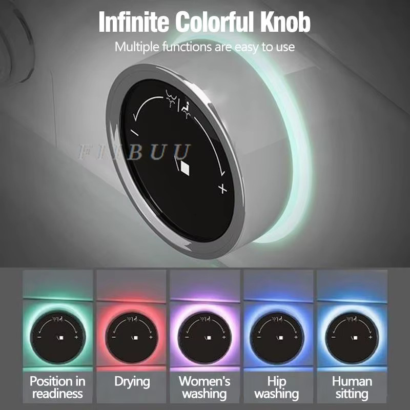 Slofy Intelligenter Bidet Toilettensitz mit Sitzheizung, Nachtlicht und SoftClose in Weiß - Bild 3