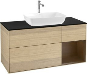 V&B Waschtischunterschrank Finion in Eiche, Breite: 120 cm, Tiefe: 50,1 cm, Höhe: 50,1 cm - Bild 1