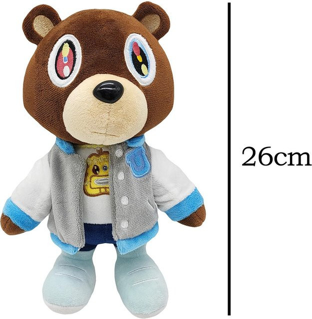 Bai Fen Bai Toys Kanye West Bär Plüschspielzeug weiß 26cm 14+y - Bild 1