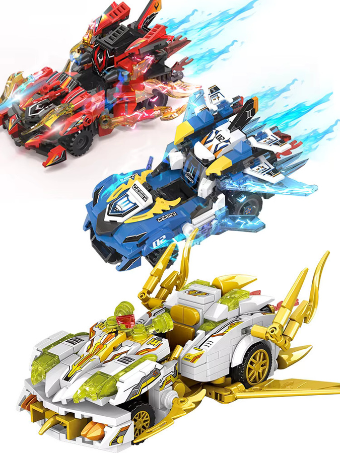 Hot Moc Speed Stadt Auto, Baustein Set, Racer, Supercar Fahrzeug Modellbau - Bild 6