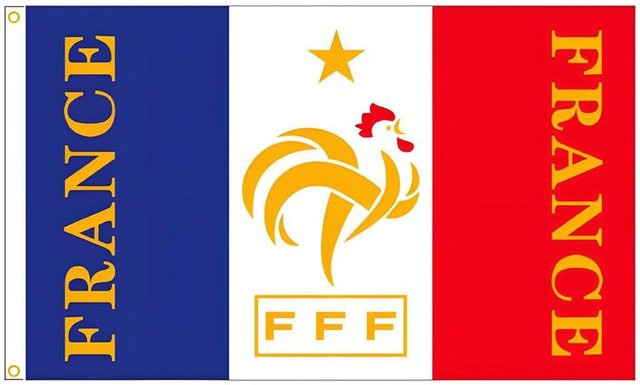 LarchNook Fußballmannschaftsflagge aus Polyester in Multicolour, B x H: 90 x 21,6 cm - Bild 1