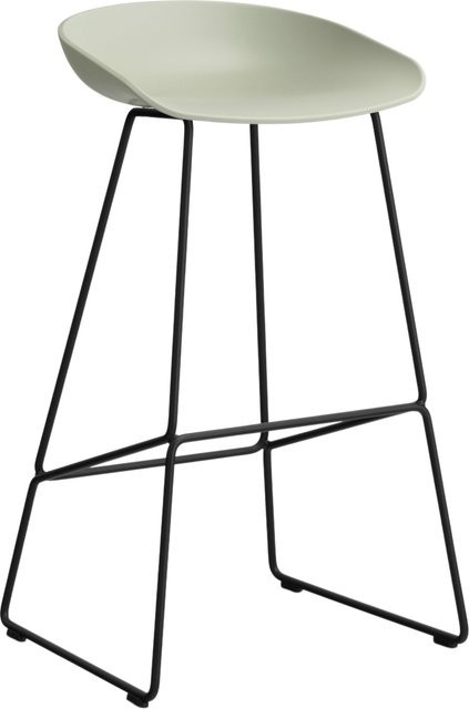 HAY About A Stool AAS 38 Hocker in Grün aus Stahl und Polypropylen - Bild 1