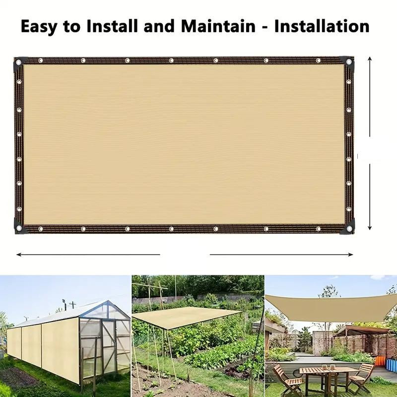 Simplistic Living Home Sonnenschutznetz für Terrasse und Camping in Beige, B x T: 4 x 5 m - Bild 4