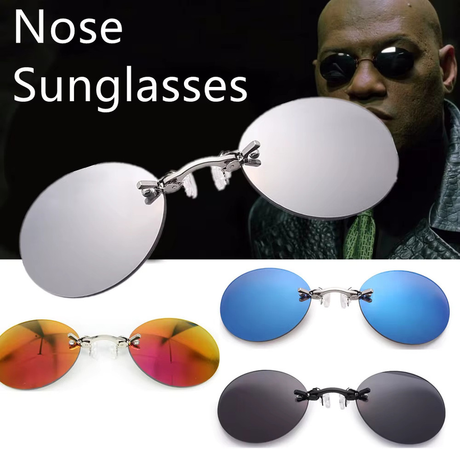 Morpheus Matrix Sonnenbrille, randlos, rund, Metall, Männer - Bild 3