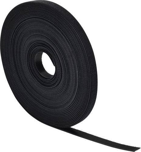 Quadrios 25CA508 Klettband zum Bündeln in Schwarz als Meterware - Bild 1