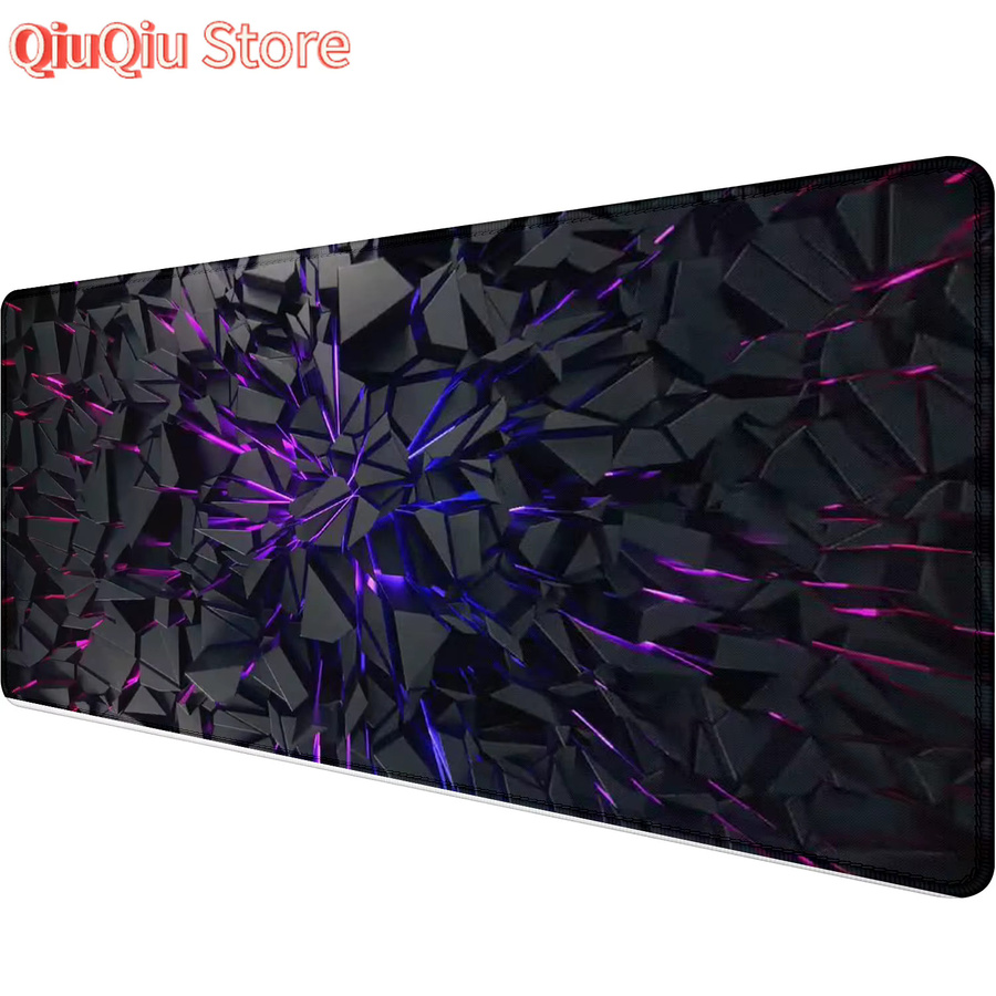 Potdemiel Gaming-Mauspad mit geometrischen Linien, XXL Schreibtischunterlage für PC und Tastatur, Multicolour, B/T: 90 x 40 cm - Bild 4